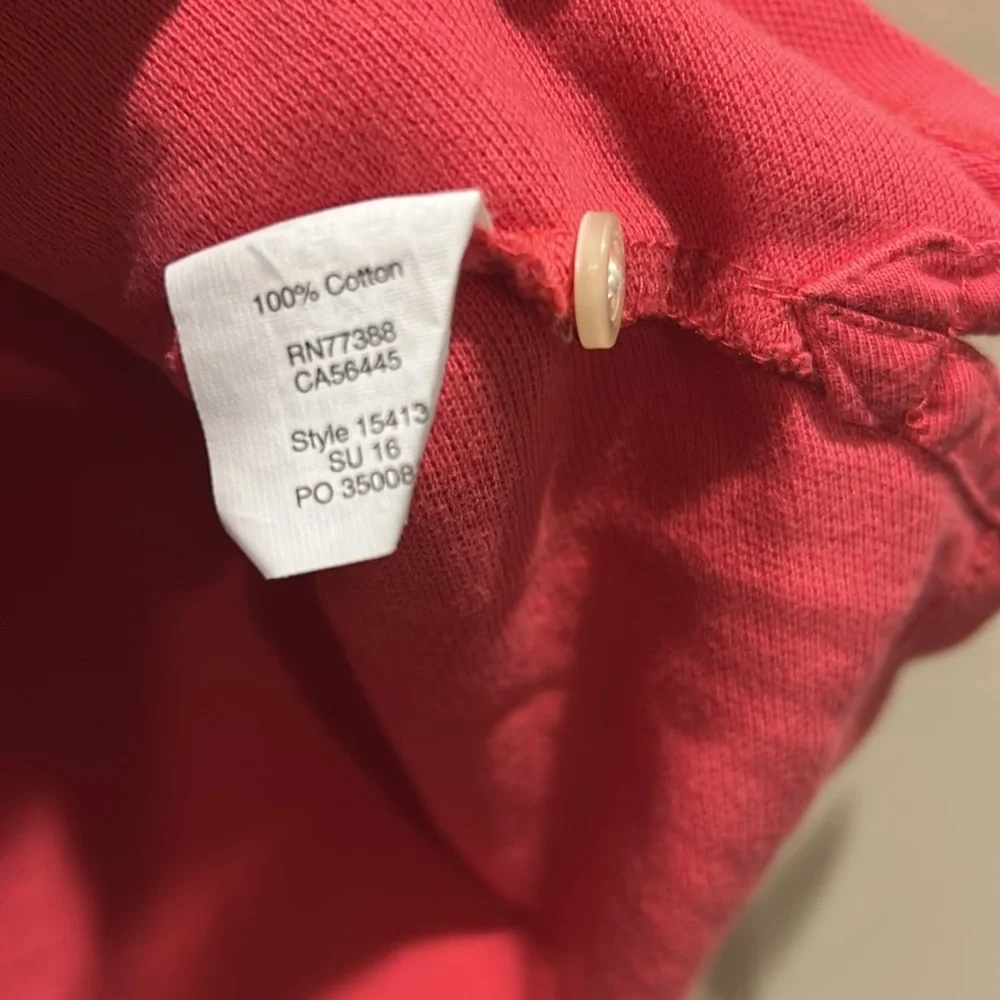 Like New J. Crew 1/4 button down Polo shirt short sleeve cotton size L slim fit